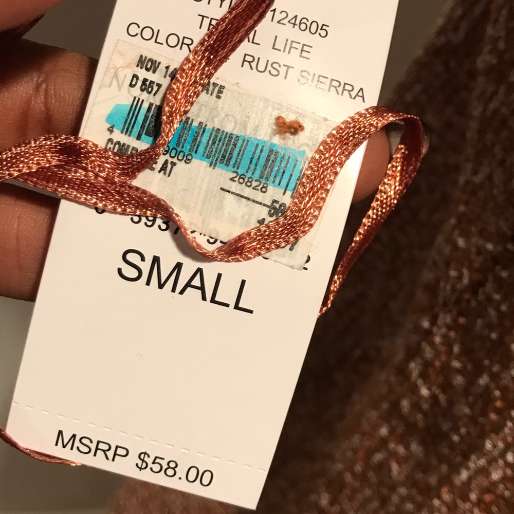 NWT 1.STATE Rust Razorback Tank - Picture 4 of 5